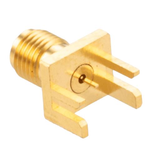 3.5mm Female (Jack) PCB Connector 0.068 Inch End Launch Solder Attachment 0.02 Inches Diameter FMCN5486
