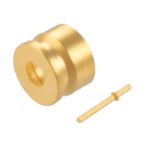 Non-magnetic SMPM Plug (Male) Full Detent PCB Surface Mount with separate Round Contact Pin (0.012 inches diameter) FMCN5490