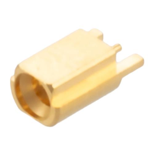 Mini SMP Male (Plug) Full Detent PCB Connector Edge Mount Attachment 0.02 Inches Diameter FMCN5493