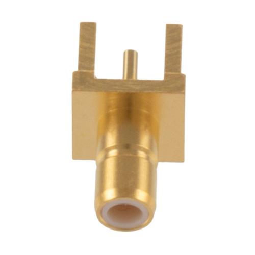 SMB Jack (Female) PCB Connector Thru Hole PCB Solder Attachment 0.2 Inches Hole Spacing FMCN5495