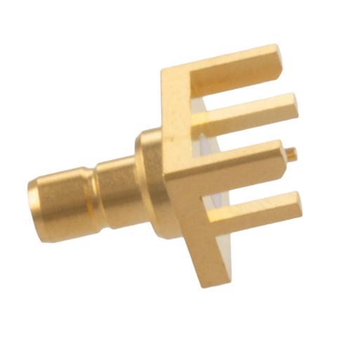 Mini SMP Jack (Female) Non-magnetic PCB Connector 0.068 Inch End Launch Solder Attachment 0.03 Inches Diameter FMCN5499