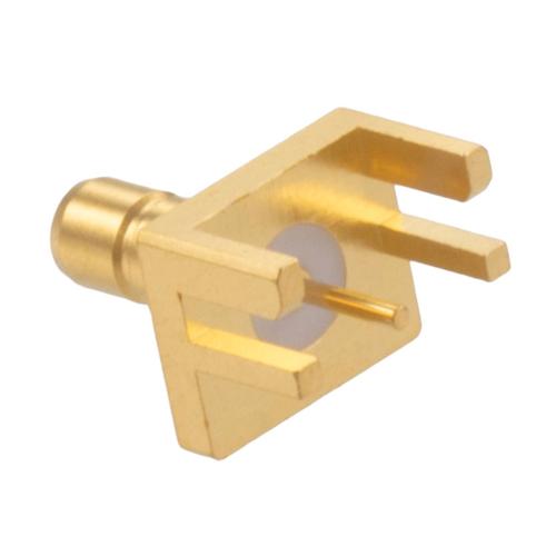 Mini SMP Jack (Female) Non-magnetic PCB Connector 0.068 Inch End Launch Solder Attachment 0.03 Inches Diameter FMCN5499