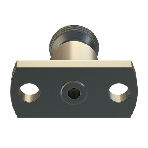 1.0mm Female Connector Field Replaceable 2 Hole Flange accepts 0.23mm (.009inch) pin, .28 inch Hole Spacing with Metal Contact Ring FMCN5519