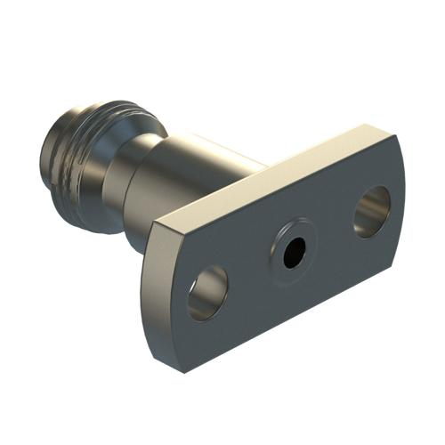 1.0mm Female Connector Field Replaceable 2 Hole Flange accepts 0.23mm (.009inch) pin, .28 inch Hole Spacing with Metal Contact Ring FMCN5519