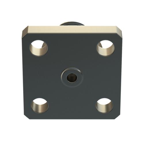 1.0mm Female Connector Field Replaceable 4 Hole Flange accepts 0.23mm (.009inch) pin, .25 inch Hole Spacing with Metal Contact Ring FMCN5520