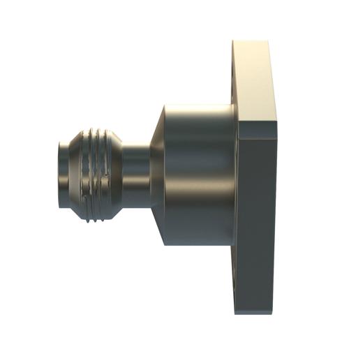 1.0mm Female Connector Field Replaceable 4 Hole Flange accepts 0.23mm (.009inch) pin, .25 inch Hole Spacing with Metal Contact Ring FMCN5520