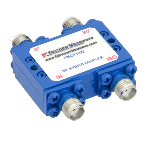 SMA 90 Degree Hybrid Coupler From 7 GHz to 18 GHz Rated To 30 Watts FMCP1022