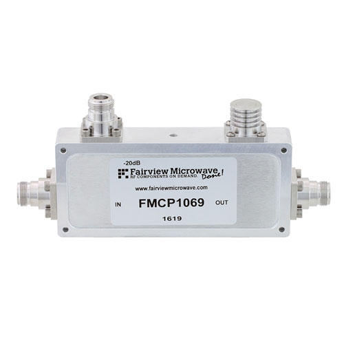 N Directional Coupler 20 dB Coupled Port From 698 MHz to 2.7 GHz Rated To 200 Watts FMCP1069