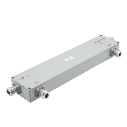 N Directional Coupler 20 dB from 500 MHz to 1000 MHz Rated to 500 Watts FMCP1142-20