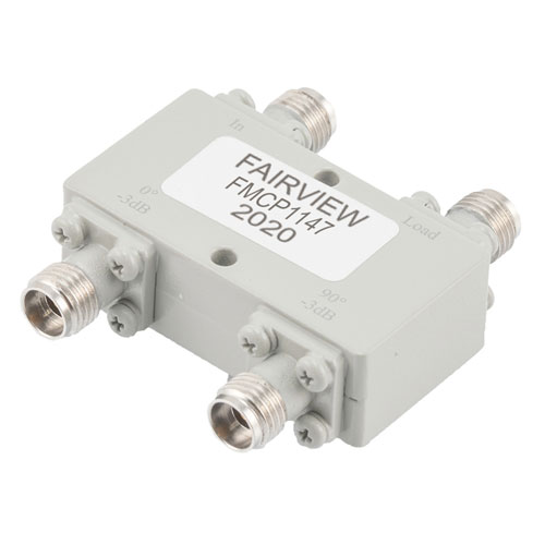 2.92mm 90 Degree Hybrid Coupler from 5 GHz to 26.5 GHz Rated to 20 Watts FMCP1147