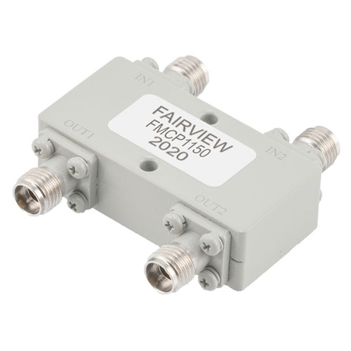 2.92mm 90 Degree Hybrid Coupler from 2 GHz to 40 GHz Rated to 20 Watts FMCP1150