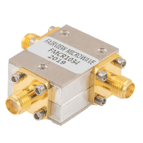 High Power Circulator SMA Female with 17 dB Isolation from 4 GHz to 8 GHz Rated to 80 Watts FMCR1034
