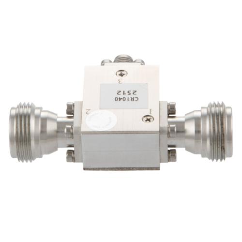 Circulator N Female and SMA Female with 19 dB Isolation from 4 to 8 GHz Rated to 80 Watts FMCR1040