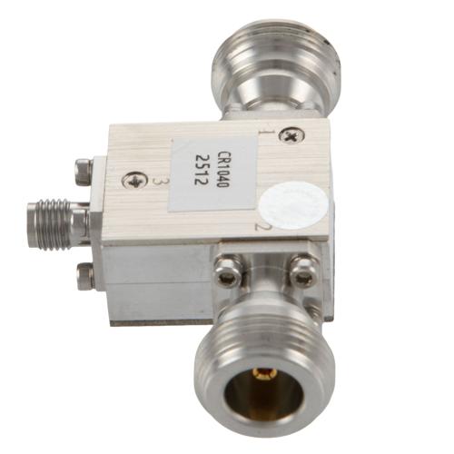 Circulator N Female and SMA Female with 19 dB Isolation from 4 to 8 GHz Rated to 80 Watts FMCR1040