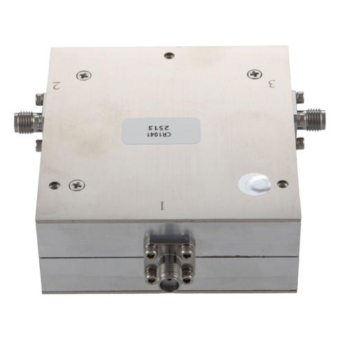 Circulator SMA Female with 17 dB Isolation from 1 to 2 GHz Rated to 50 Watts FMCR1041