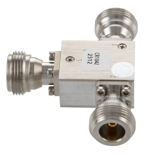 Circulator N Female with 18 dB Isolation from 4 to 8 GHz Rated to 80 Watts FMCR1042