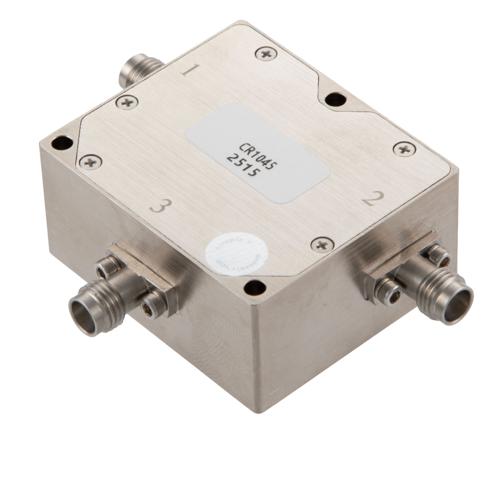 Circulator 2.4mm Female with 12 dB Isolation from 40 to 45 GHz Rated to 20 Watts FMCR1045