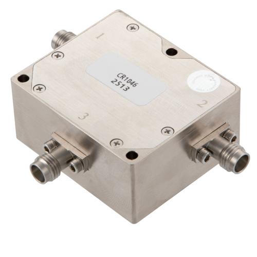 Circulator 2.4mm Female with 12 dB Isolation from 45 to 50 GHz Rated to 20 Watts FMCR1046