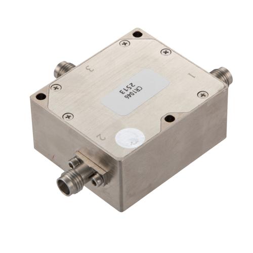 Circulator 2.4mm Female with 12 dB Isolation from 45 to 50 GHz Rated to 20 Watts FMCR1046