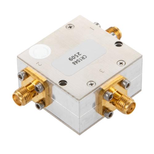Circulator SMA Female with 17 dB Isolation from 2 to 4 GHz Rated to 100 Watts FMCR1048