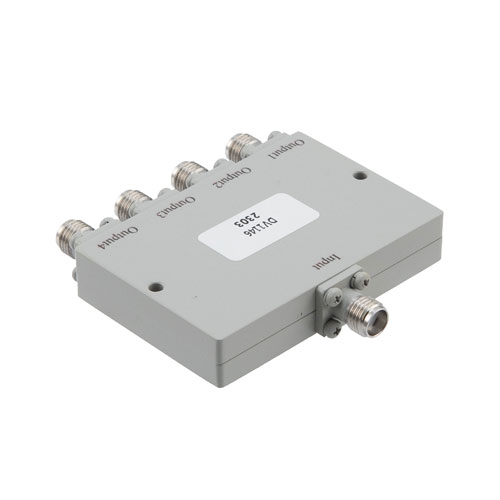 4 Way Power Divider SMA Connectors From 15 GHz to 26.5 GHz Rated at 20 Watts FMDV1146