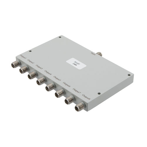 8 Way Power Divider SMA Connectors From 4 GHz to 18 GHz Rated at 30 Watts FMDV1187