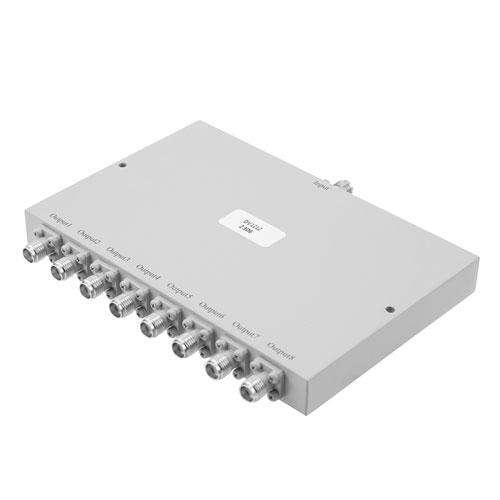 8 way Power Divider SMA Connectors from 500 MHz to 1000 MHz Rated at 30 Watts FMDV1212