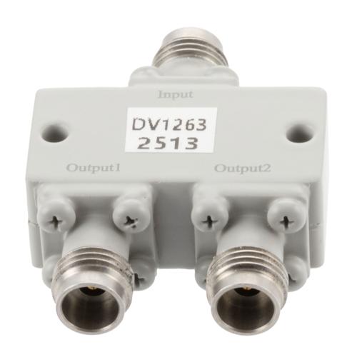 2 Way Power Divider 2.4mm Interface from 8 GHz to 54 GHz Rated at 20 Watts FMDV1263