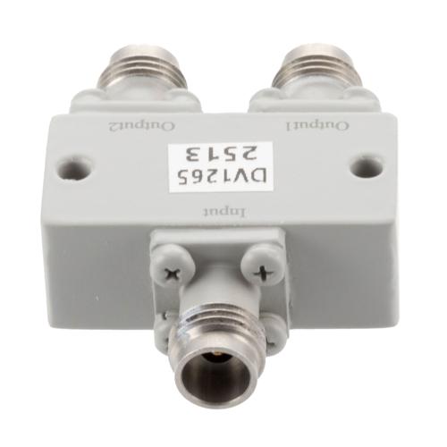 2 Way Power Divider 2.4mm Interface from 18 GHz to 55 GHz Rated at 20 Watts FMDV1265