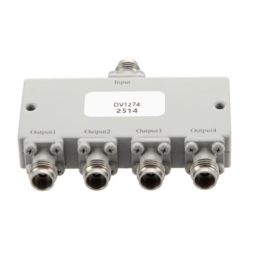 4 Way Power Divider 2.4mm Interface from 8 GHz to 54 GHz Rated at 20 Watts FMDV1274