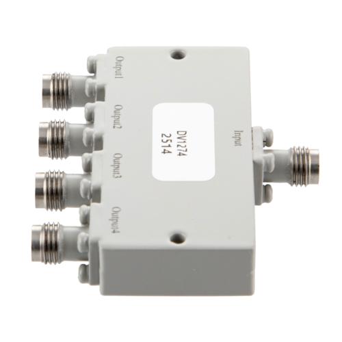 4 Way Power Divider 2.4mm Interface from 8 GHz to 54 GHz Rated at 20 Watts FMDV1274
