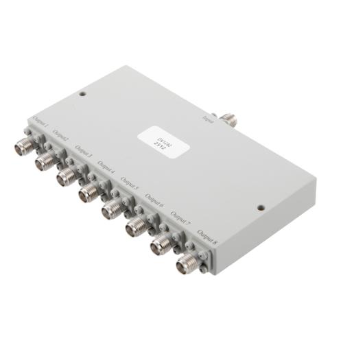 8 Way Power Divider SMA Interface from 7 GHz to 12.4 GHz Rated at 30 Watts FMDV1282