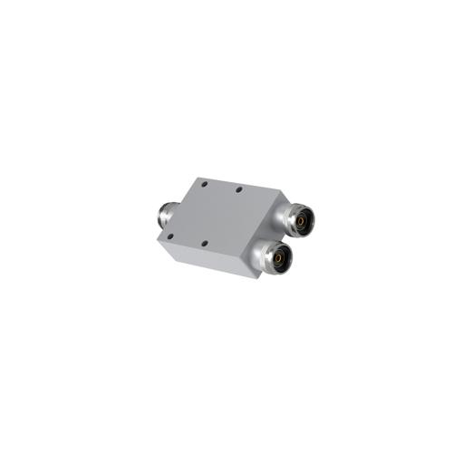 2-Way Low PIM RF Power Divider with 4.3-10 Female Connectors, 555 MHz to 6 GHz, 80 Watt Power Rating, IP65 Rated FMDV1287