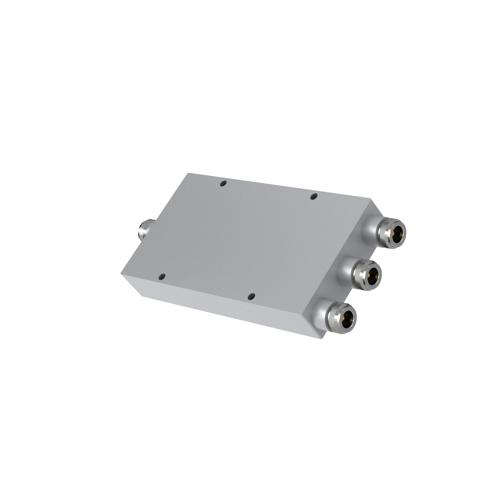 3-Way Low PIM RF Power Divider with N Female Connectors, 555 MHz to 6 GHz, 80 Watt Power Rating, IP65 Rated FMDV1288