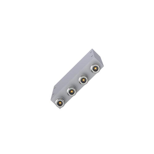 4-Way Low PIM RF Power Divider with N Female Connectors, 555 MHz to 6 GHz, 80 Watt Power Rating, IP65 Rated FMDV1290