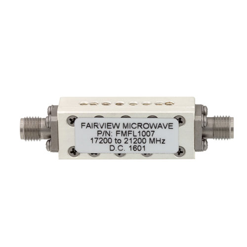 Bandpass Cavity Filter Operating From 17.2 GHz to 21.2 GHz With SMA Female Connectors FMFL1007