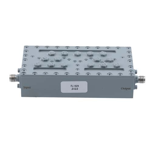 Bandpass Cavity Filter Operating from 2.5 GHz to 2.7 GHz with a 235 MHz Passband Bandwidth with SMA Female Connectors FMFL1029