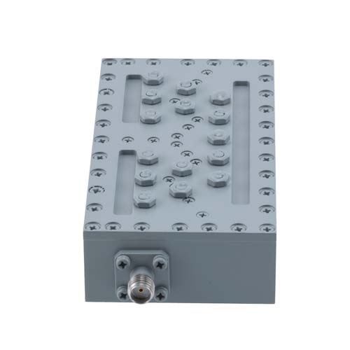 Bandpass Cavity Filter Operating from 2.5 GHz to 2.7 GHz with a 235 MHz Passband Bandwidth with SMA Female Connectors FMFL1029