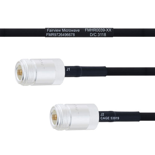 N Female to N Female MIL-DTL-17 Cable M17/84-RG223 Coax FMHR0039