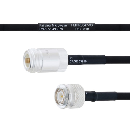 N Female to TNC Male MIL-DTL-17 Cable M17/84-RG223 Coax in 72 Inch FMHR0047-72