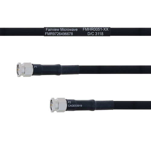 SMA Male to SMA Male MIL-DTL-17 Cable M17/84-RG223 Coax FMHR0051