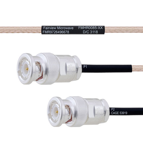 BNC Male to BNC Male MIL-DTL-17 Cable M17/113-RG316 Coax in 100 cm FMHR0085-100CM