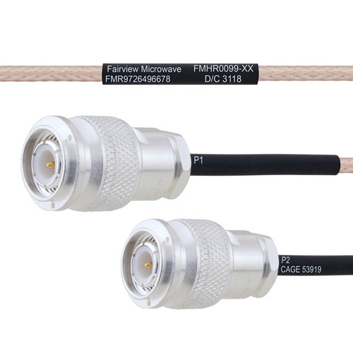 TNC Male to TNC Male MIL-DTL-17 Cable M17/113-RG316 Coax in 100 cm FMHR0099-100CM