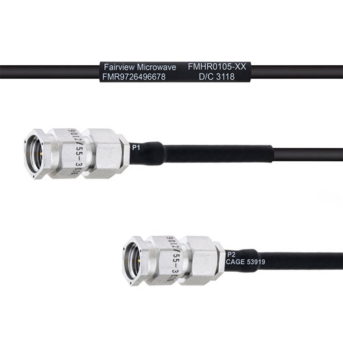 SMA Male to SMA Male MIL-DTL-17 Cable M17/119-RG174 Coax in 30 Inch FMHR0105-30