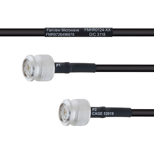TNC Male to TNC Male MIL-DTL-17 Cable M17/183-00001 Coax in 100 cm FMHR0124-100CM