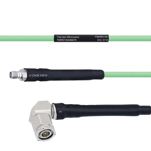 Temperature Conditioned Low Loss SMA Female to RA TNC Male Cable LL142 Coax in 60 Inch FMHR0140-60