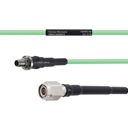 Temperature Conditioned Low Loss SMA Female Bulkhead to TNC Male Cable LL142 Coax FMHR0146