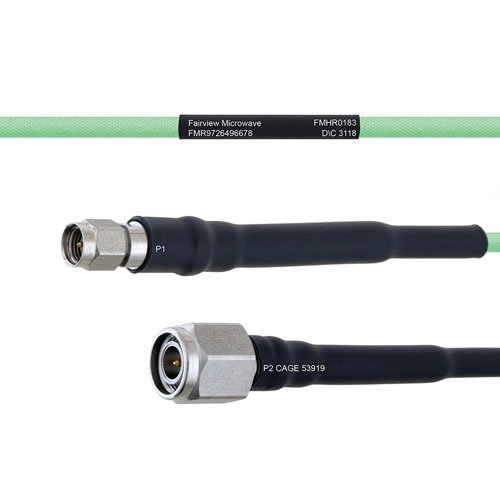 Temperature Conditioned Low Loss SMA Male to TNC Male Cable LL160 Coax FMHR0183