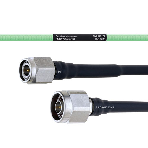 Temperature Conditioned Low Loss TNC Male to N Male Cable LL160 Coax FMHR0207