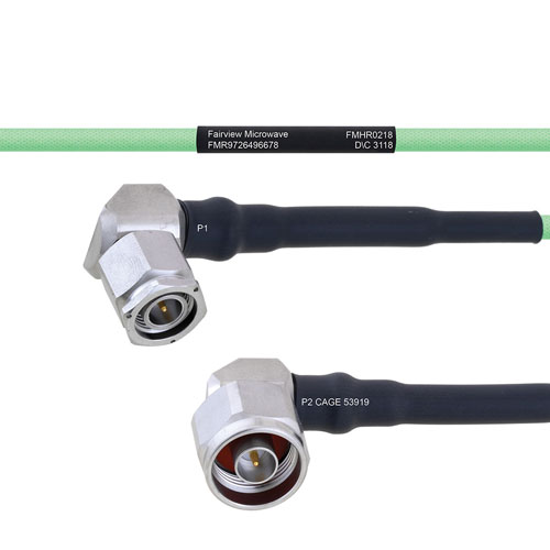 Temperature Conditioned Low Loss RA TNC Male to RA N Male Cable LL160 Coax FMHR0218